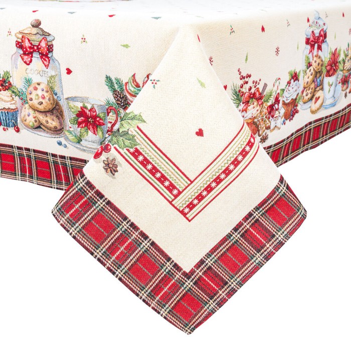 Obrus  z tkaniny gobelinowej(tkana maszynowo)  - Runner 1385-180, 137x180 cm