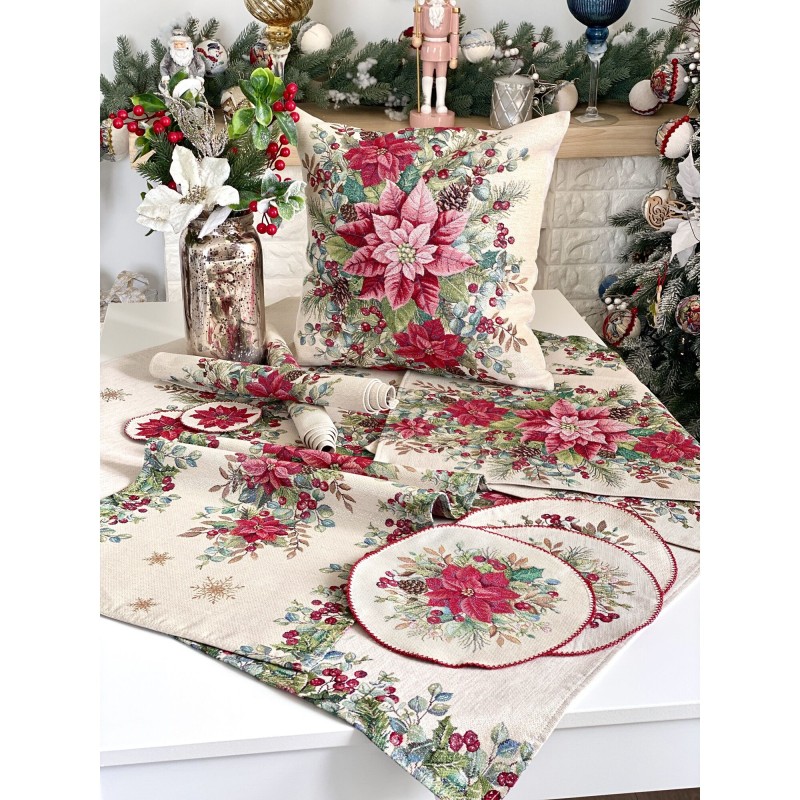 Obrus  z tkaniny gobelinowej(tkana maszynowo)  - Runner 1391NA-180, 137x180 cm