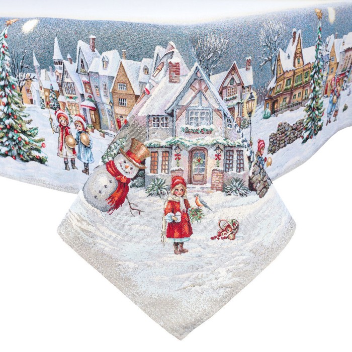 Obrus  z tkaniny gobelinowej(tkana maszynowo)  - Runner 1377-180, 137x180 cm