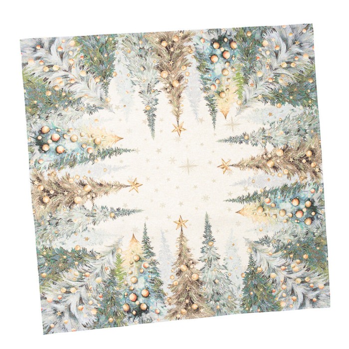 Obrus  z tkaniny gobelinowej(tkana maszynowo)  - Runner 1387- FN-137, 137x137 cm