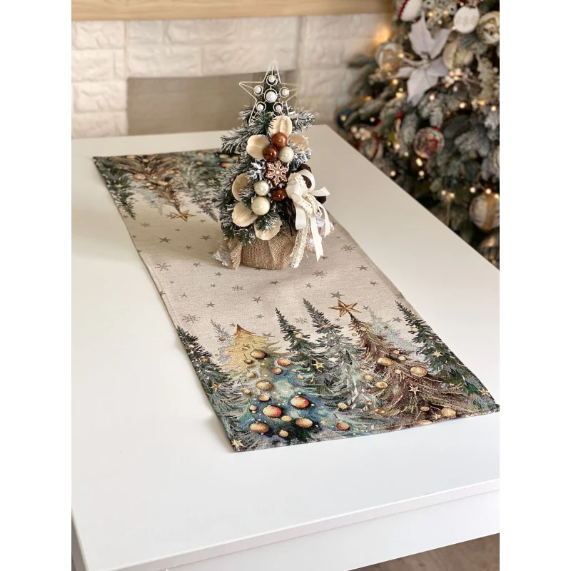 Bieżnik z tkaniny gobelinowej(tkana maszynowo) - Runner 1387-FN-37, 37x100 cm