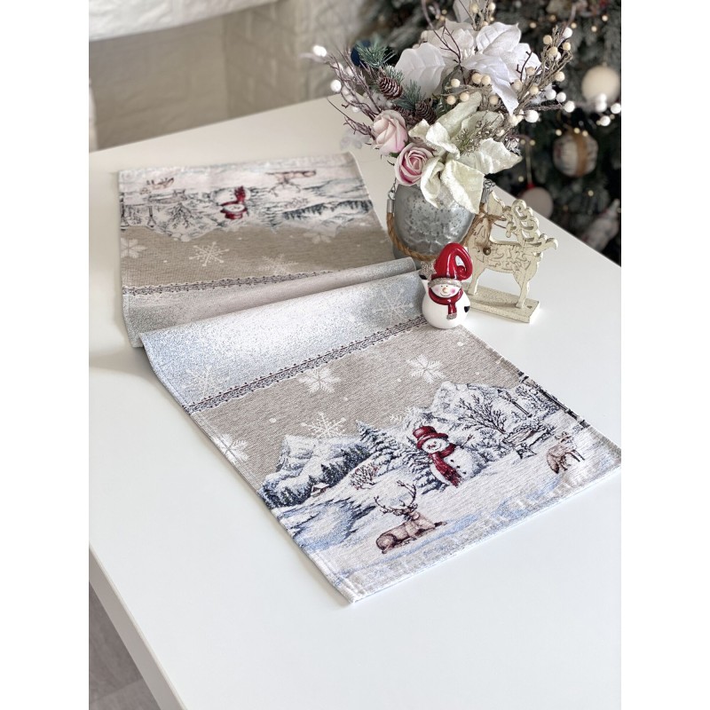 Bieżnik z tkaniny gobelinowej(tkana maszynowo) -  G-34394-45, 45x140 cm