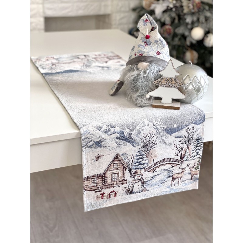 Bieżnik z tkaniny gobelinowej(tkana maszynowo) - G-34398-45, 45x140 cm