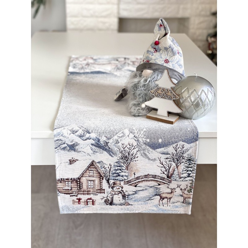 Bieżnik z tkaniny gobelinowej(tkana maszynowo) - G-34398-45, 45x140 cm