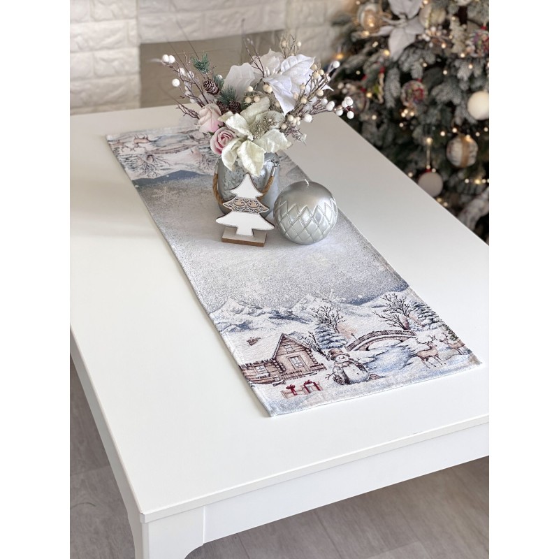 Bieżnik z tkaniny gobelinowej(tkana maszynowo) -  G-34398-37, 37x100 cm