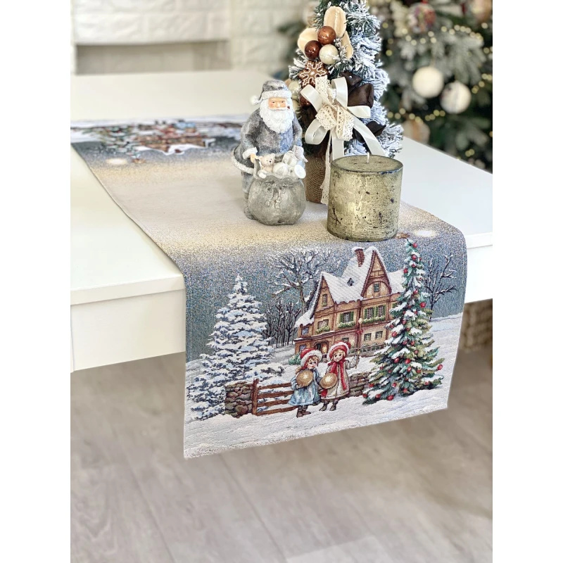 Bieżnik z tkaniny gobelinowej(tkana maszynowo) -  Runner 1377-45, 45x140 cm