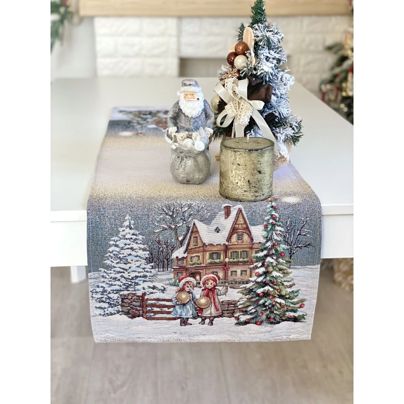 Bieżnik z tkaniny gobelinowej(tkana maszynowo) -  Runner 1377-45, 45x140 cm