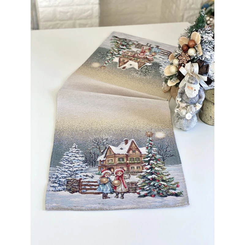 Bieżnik z tkaniny gobelinowej(tkana maszynowo) -  Runner 1377-37, 37x100 cm