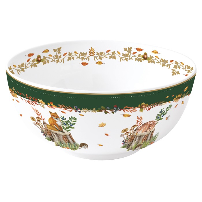 Easy Life/Nuova R2S, porcelanowa miseczka 23cm - AUTUMN FOREST DREAM, jesienny las