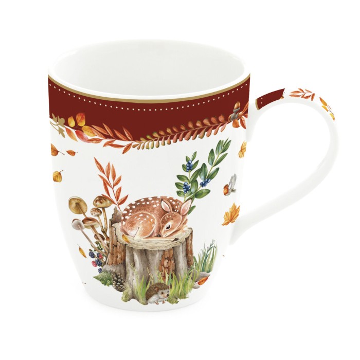 Easy Life/Nuova R2S, porcelanowy kubek 350ml - AUTUMN FOREST DREAM, jesienny las