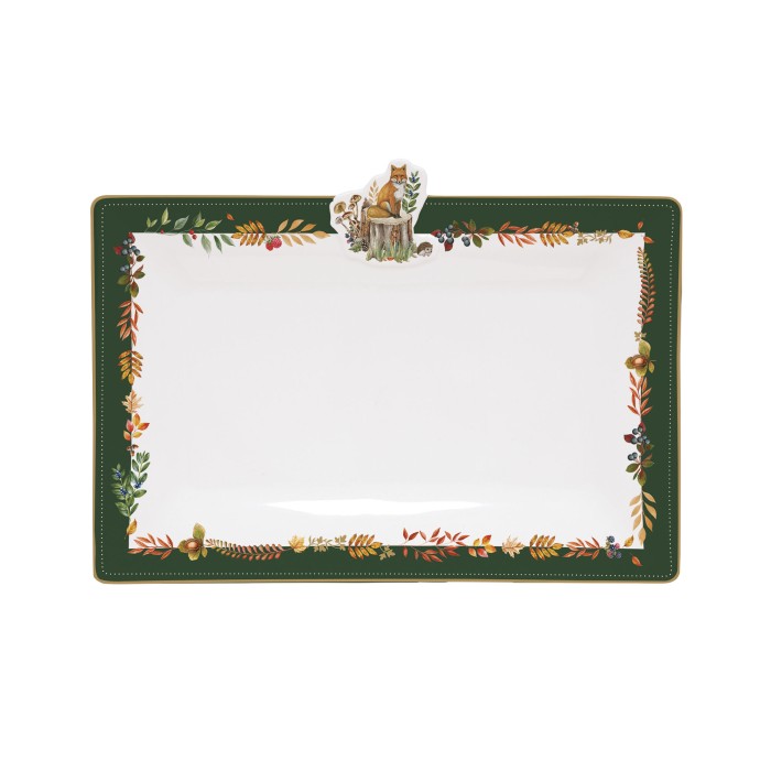 Easy Life/Nuova R2S, porcelanowa paterka 36x24cm - AUTUMN FOREST DREAM, jesienny las