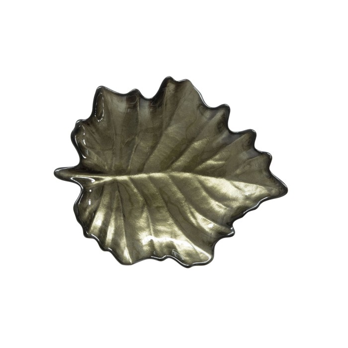 Easy Life/Nuova R2S, szklana patera 21x18 cm - JESIENNE LIŚCIE