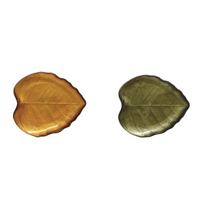 Easy Life/Nuova R2S, zestaw - 2 szklane patery 18x16cm - JESIENNE LIŚCIE