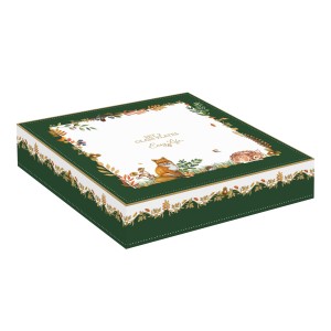 Easy Life/Nuova R2S, zestaw - 2 szklane patery 18x16cm - JESIENNE LIŚCIE