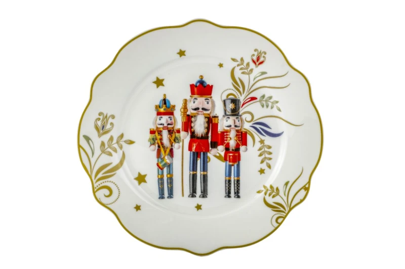 555-7185.jpg - Magnoble, zestaw: 4x talerz deserowy 19cm - MERRY CHRISTMAS