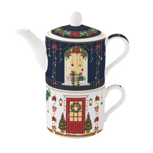 Easy Life/Nuova R2S, zestaw t. tea for one 280/280ml - CHRISTMAS IN EASY LIFE-POZZI