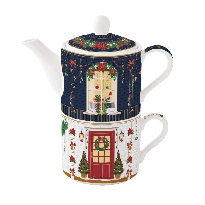 Easy Life/Nuova R2S, zestaw t. tea for one 280/280ml - CHRISTMAS IN EASY LIFE-POZZI