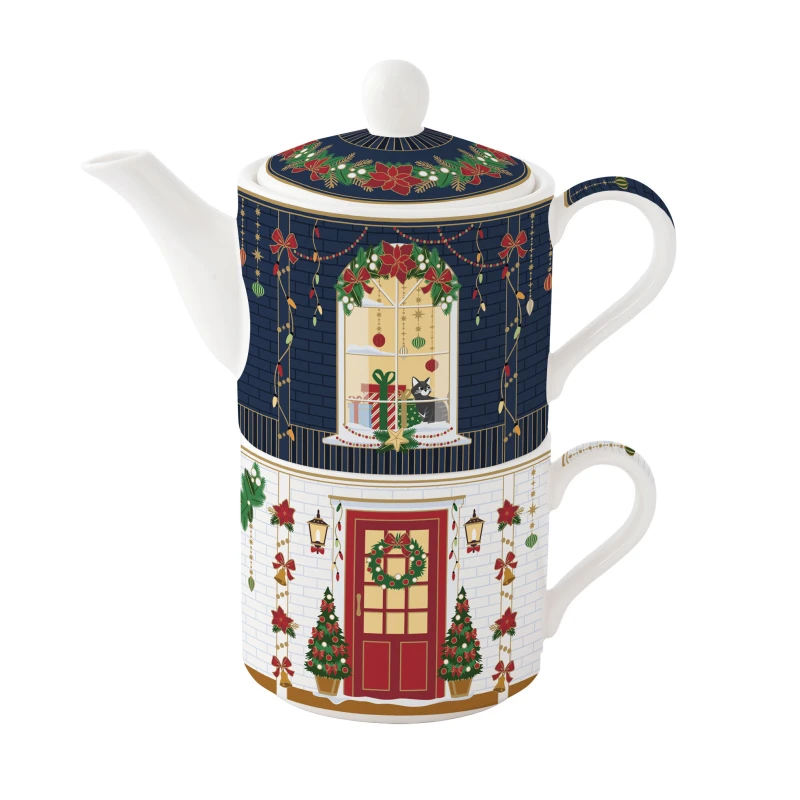 Easy Life/Nuova R2S, zestaw t. tea for one 280/280ml - CHRISTMAS IN EASY LIFE-POZZI