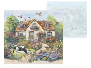 Carmani, szklana podkładka pod kubek  - VILLAGE LIFE, życie na wsi