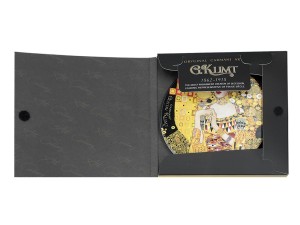 Carmani. podkładka ceramiczna, okrągła(ok. 10.5cm) - KLIMT/Adele
