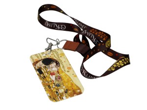 Carmani, etui na kartę/identyfikator - KLIMT/Pocałunek