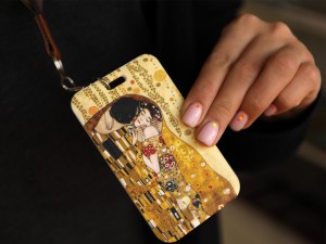 Carmani, etui na kartę/identyfikator - KLIMT/Pocałunek