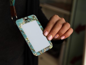 Carmani, etui na kartę/identyfikator - VAN GOGH/Kwitnący Migdałowiec