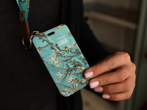 Carmani, etui na kartę/identyfikator - VAN GOGH/Kwitnący Migdałowiec