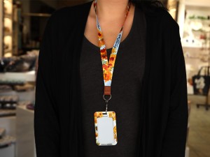 Carmani, etui na kartę/identyfikator - VAN GOGH/Słoneczniki