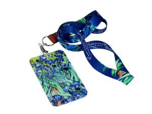 Carmani, etui na kartę/identyfikator - VAN GOGH/Irysy
