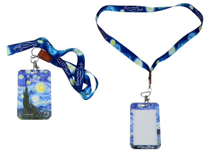 Carmani, etui na kartę/identyfikator - VAN GOGH/Gwaiździsta Noc