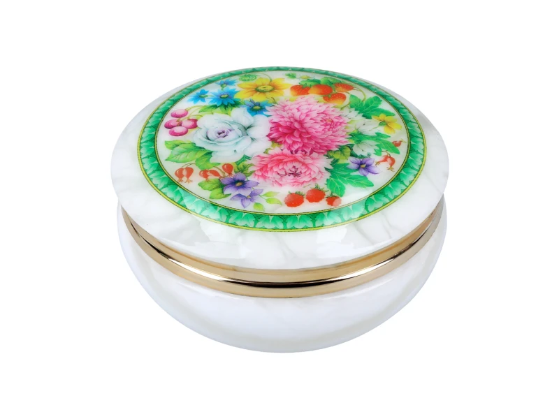 Kasetka alabastrowa okrągła 10cm