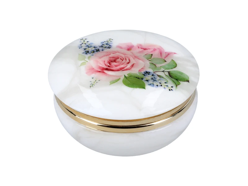 Kasetka alabastrowa okrągła 10cm