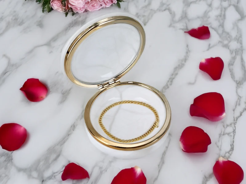 Kasetka alabastrowa okrągła 10cm