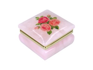 Kasetka alabastrowa kwadratowa 6x6cm (w pudełku)