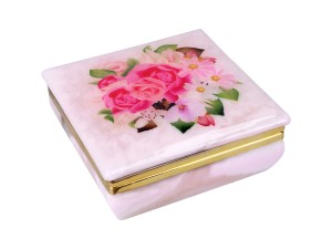 Kasetka alabastrowa kwadratowa 10x10cm