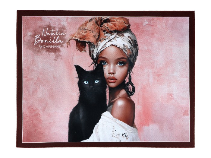 Carmani, podkładka na stół 40x30cm - N. BONILLA/Kocie opowieści Neli