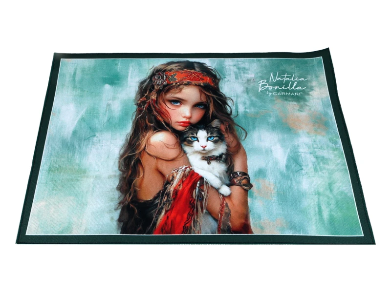 Carmani, podkładka na stół 40x30cm - N. BONILLA/Kocie opowieści Clary