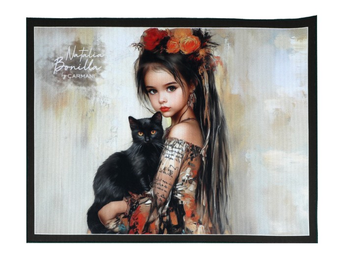 Carmani, podkładka na stół 40x30cm - N. BONILLA/Kocie opowieści Luny