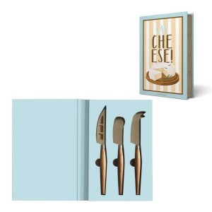 Easy Life/Nuova R2S, upominkowy zestaw do sera - 3 noże - GIFT NOVELS