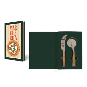 Easy Life/Nuova R2S, upominkowy zestaw do pizzy - krajalnica + nóż do pizzy - GIFT NOVELS