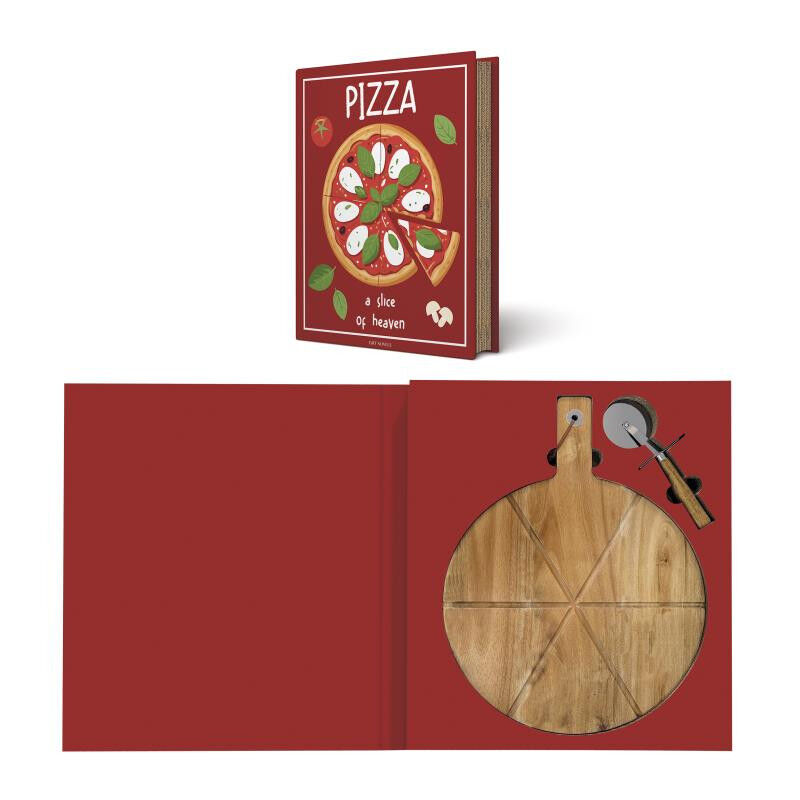 Easy Life/Nuova R2S, upominkowy zestaw do pizzy - deska + nóż do pizzy - GITT NOVELS