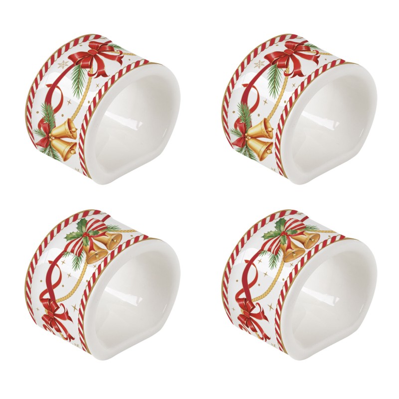 Easy Life/Nuova R2S, obrączki na serwetki z porcelany - CHRISTMAS IN EASY LIFE-POZZI