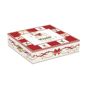 Easy Life/Nuova R2S, mała paterka z porcelany 14x11cm - CHRISTMAS IN EASY LIFE-POZZI