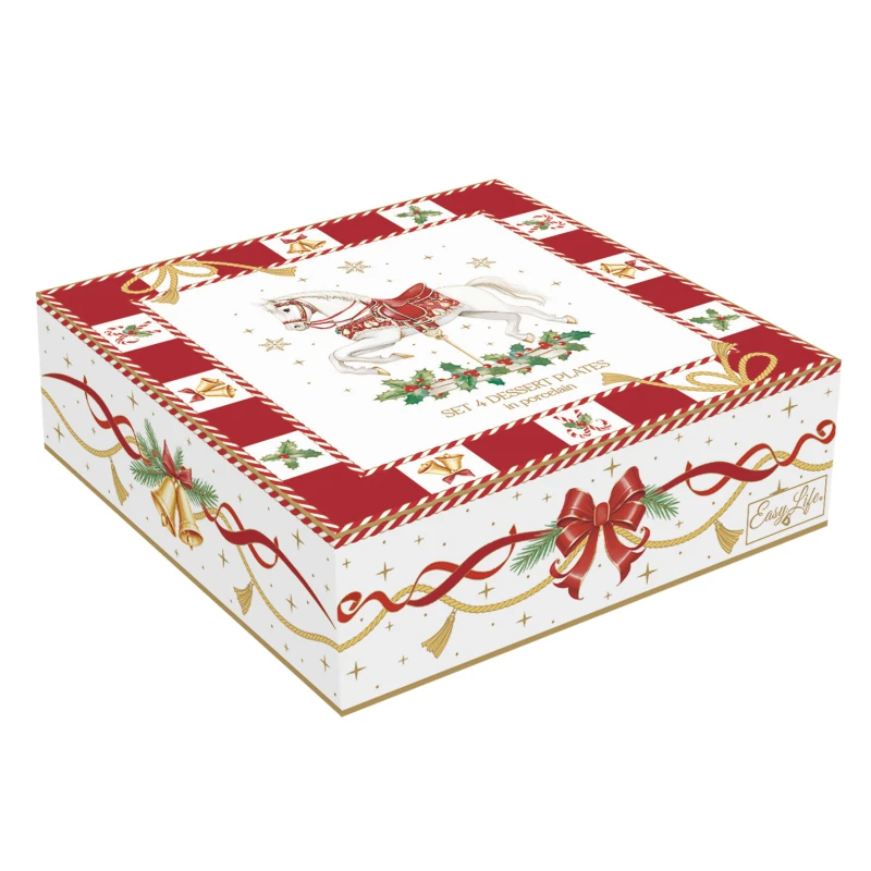 asy Life/Nuova R2S, 4x talerz przekąskowy 16cm - CHRISTMAS IN EASY LIFE-POZZI