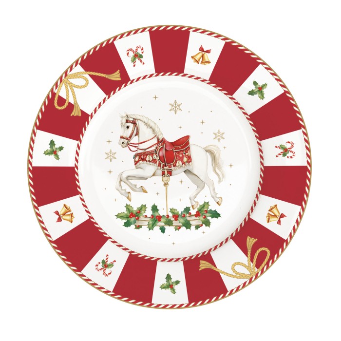 asy Life/Nuova R2S, talerz deserowy 19cm - CHRISTMAS IN EASY LIFE-POZZI