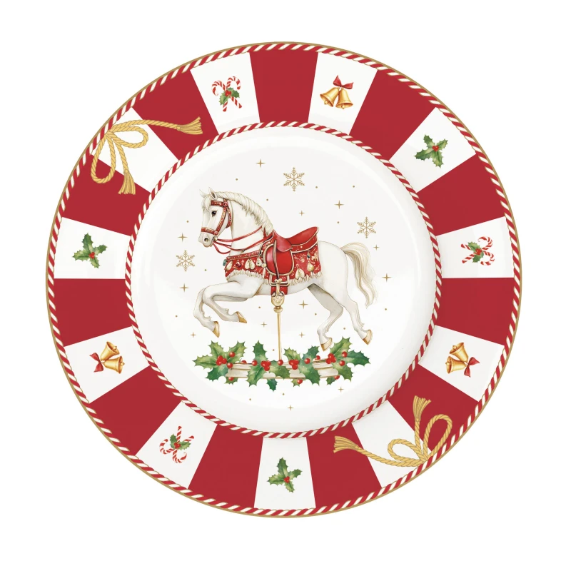 asy Life/Nuova R2S, talerz deserowy 19cm - CHRISTMAS IN EASY LIFE-POZZI