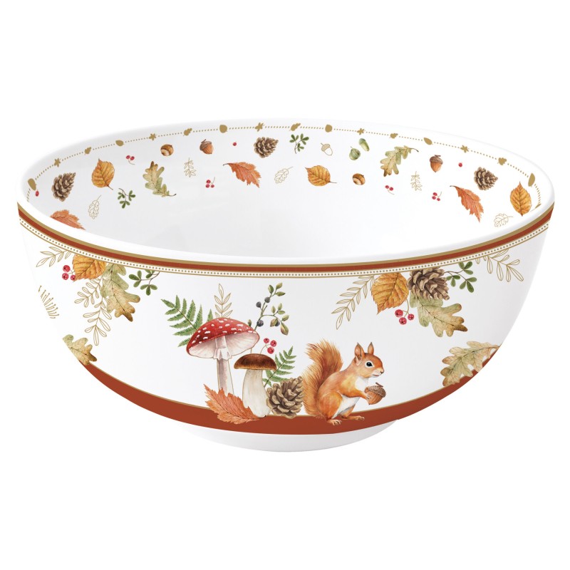 asy Life/Nuova R2S, porcelanowa miseczka 23cm - JESIENNY LAS