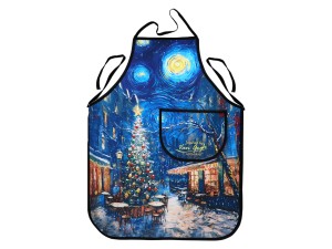 Carmani, fartuszek kuchenny - inspirowany malarstwem VAN GOGHa/Świąteczna noc pod gwiazdami