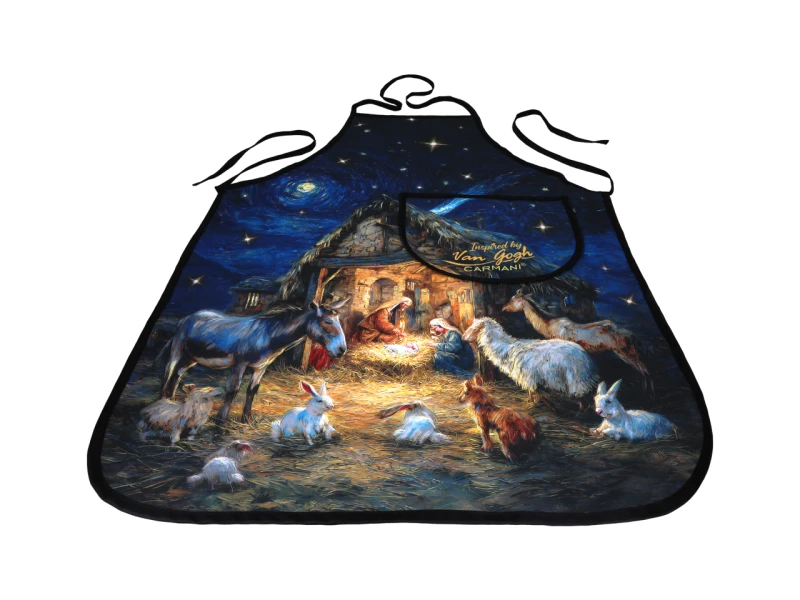 Carmani, fartuszek kuchenny - inspirowany malarstwem VAN GOGHa/Boże Narodzenie